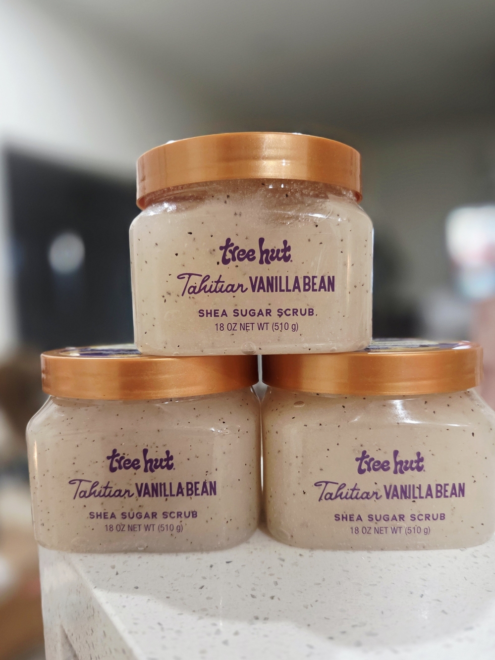 TREE HUT Tahitian Vanilla Bean Shea Sugar Scrub -X3